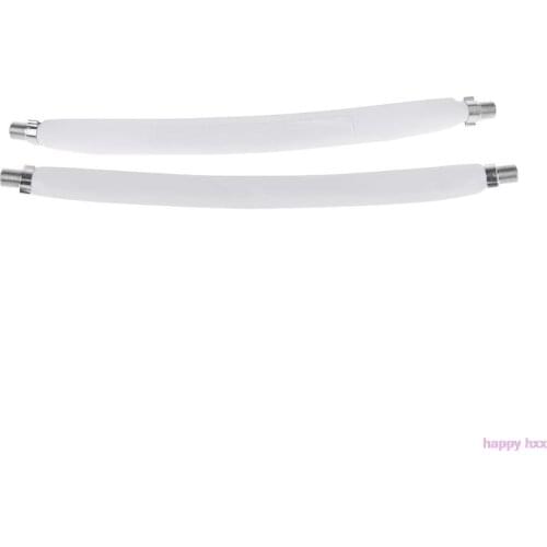 New 2PCS Window Flat F Connector Cable Coax Coaxial RG6 RG-6Door TV Satellite