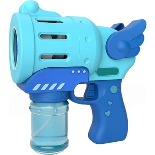 2021Bubble Machine Automatic Indoor Outdoor Bubble Machine Maker Gun Shape Exciting Bubble Machine Used Gift Reward Children