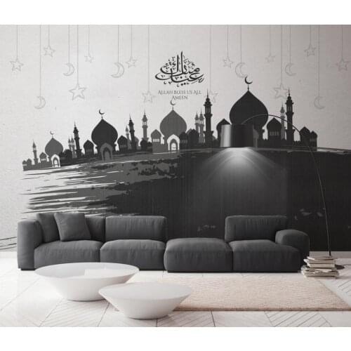 Beibehang custom papel de parede 3D Islamic architecture muslim mosque arab wallpaper for living room background wall wallpaper