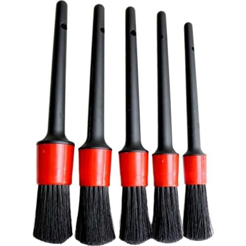 5pcs Car Detailing Brush Auto Cleaning Car Cleaning Detailing Set Dashboard Air Outlet Clean Brush Tools Car Wash Accessories