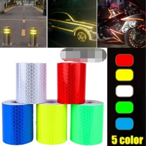 50mmx3m Car Stickers Honeycomb Reflective fabric Reflector Tape Reflex tape Adhesiva Auto Car Crystal Film Car Stickers For Audi