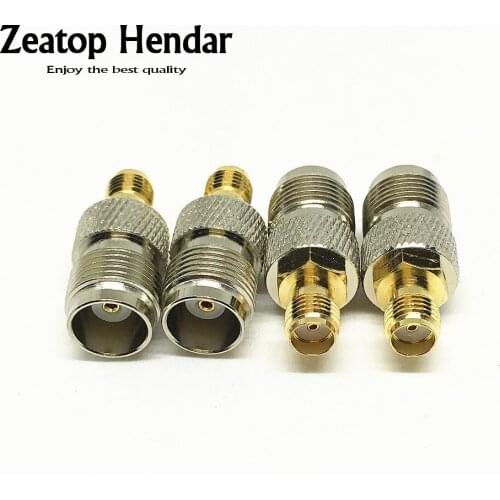 50Pcs Brass TNC Female Jack to SMA Female Jack RF Coaxial Adapter TNC-K/SMA-K Connector