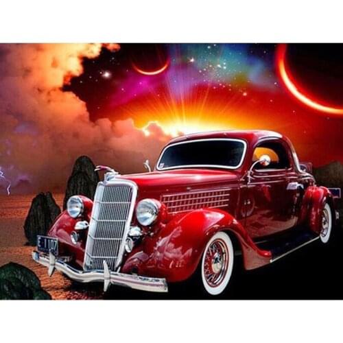 5D DIY Diamond Painting Classic Car Full Round/square Drill Diamond Embroidery Cartoon Cross Stitch Mosaic Home Decor