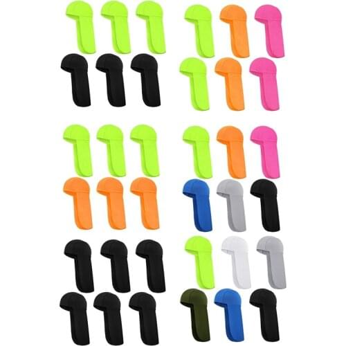 6Pcs Hard Hat Neck Shade Elastic UV Protection Sun Shade Hat Neck Shield Neck Protector to Cover Neck