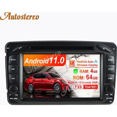 Android 10.0 4GB+64GB Car Radio GPS Navigation Unit for ercedes Benz W203/W209/W463/W168 Auto Stereo Head Unit Radio Multimedia