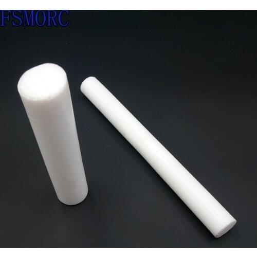 White polytetrafluoroethylene bar environment-friendly non-toxic DIY PTFE plastic rod/1mm~100mm diameter PTFE bar