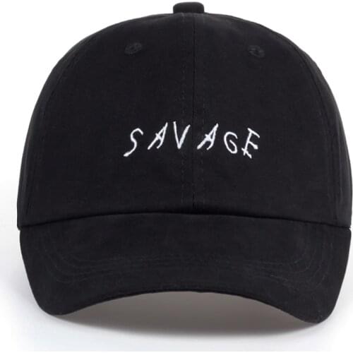 Newest Pure Cotton Baseball Cap Men SAVAGE Dad Hat Trucker Cap Women Fitted Hat Unisex Summer Bone Savage Tilted Font Gorras