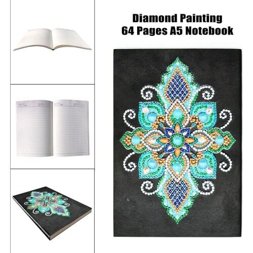 EverShine 5D DIY Diamond Embroidery Notebook Special Shaped Diamond Painting A5 Diary Book 60 Pages Mosaic Mandala Diamonds Art