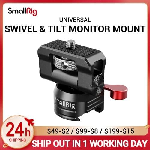 SmallRig Quick Release Camera EVF Monitor Holder Swivel 360 degree & Tilt 150 degree Swiveling Monitor Mount w/ Nato Clamp 2347