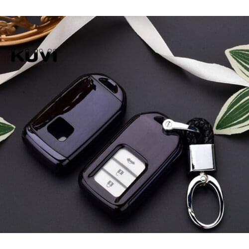 Tpu car key case cover for honda accord 9 crider city 2015 2016 Vezel Spirior Odyssey Civic Jazz HRV CRV Fit Freed Jade