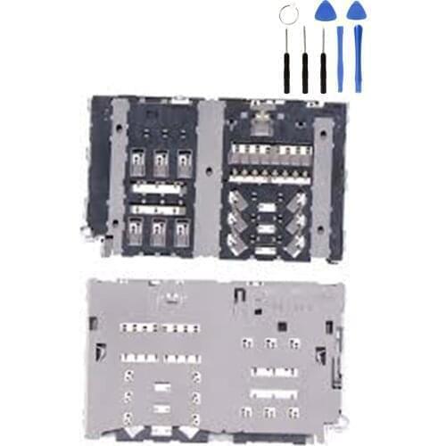 FOR Lg G6 H870 SIM Card Connector sim Socket Holder SIM Card Slot Socket Repair Kit Gift