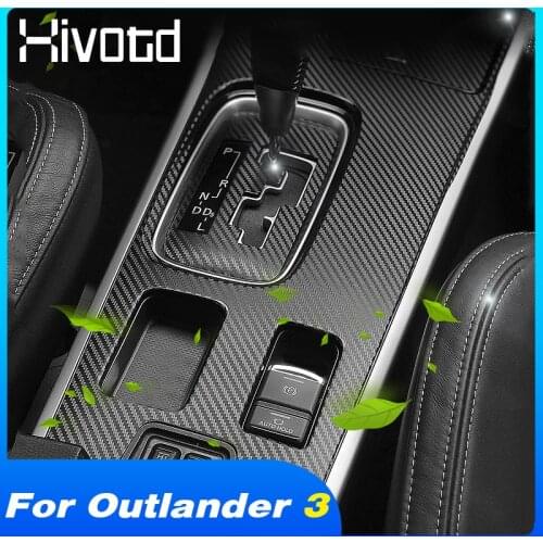 Hivotd Inner Decoration Sticker Cover Interior Protection Car Accessories Styling Parts For Mitsubishi Outlander 3 2016-2021