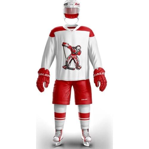 COLDOUTDOOR ice hockey jersey accept custom name and number white