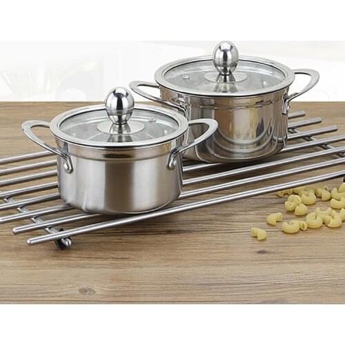 Hot Stainless Steel Thickened Soup Pot Milk Pot Soup Pan Kitchen Boiler Soup Stock Cooking Iduction Gas Pots Boiler Cookware Pot