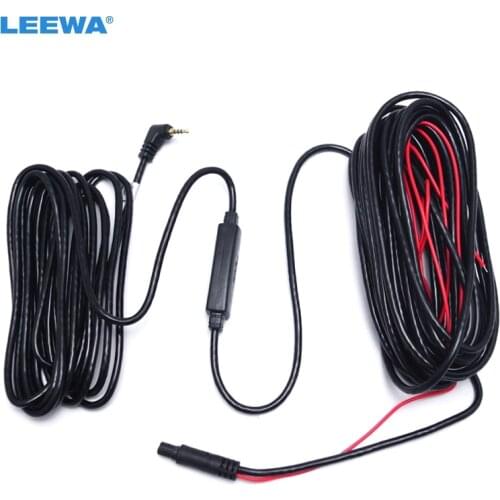 LEEWA 10pcs 10m 2.5mm TRRS Jack Connector To 5Pin Video Extension Cable For Truck/Van Car DVR Camera Backup Camera #CA3845