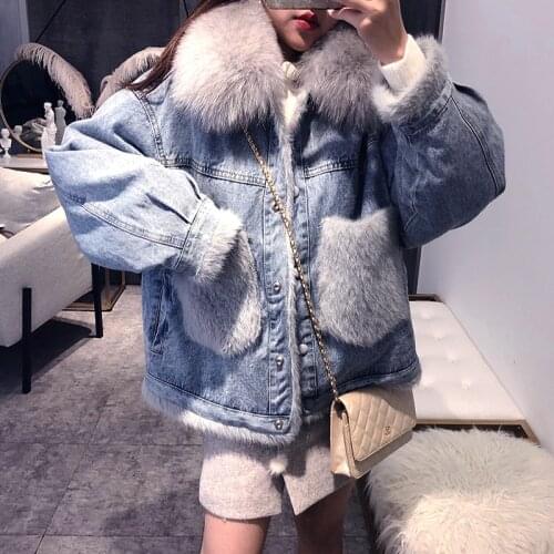 LIBERJOG Women's Jackets With Fur