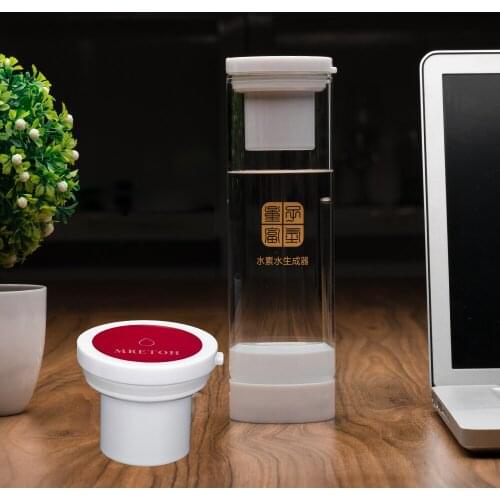 MRETOH 7.8Hz Molecular Resonance Effect Technology Rechargeable Hydrogen Rich Water Generator Glass Cup Anti-Oxidation Products