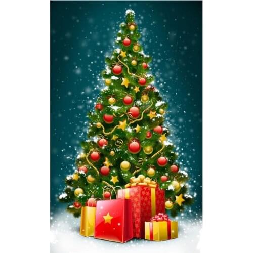 Kexinzu Full 5D DIY Square/ Round Diamond Painting"Christmas tree"3D Embroidery Cross Stitch Mosaic Home Decor Gift for friends