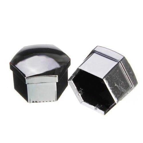 Set of 20 pcs 19mm Car plastic caps bolts covers nuts alloy wheel chrome tool