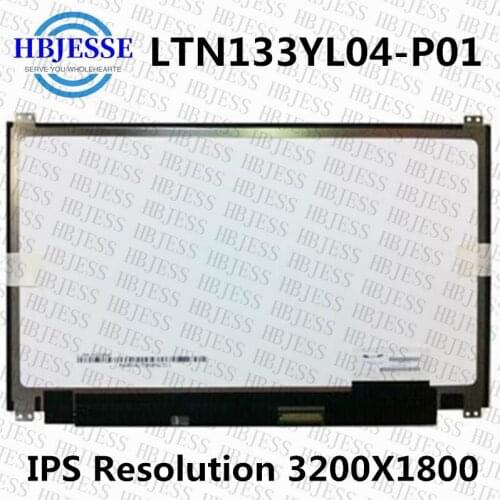 Original 13.3'' Laptop lcd led matrix screen IPS Exactly model LTN133YL04-P01 LTN133YL04 3K Screen 3200*1800