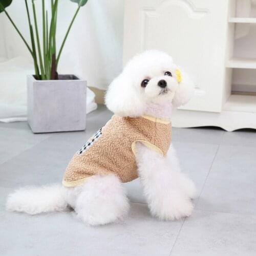 Autumn and winter clothes cotton clothes Teddy small dog pet clothes winter pocket bear cotton vest