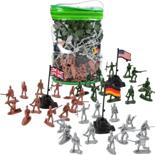 300 PCS Plastic Military Army Men Toys for Boys Little Models Toy Soldiers Figure Army Guys Action Figures Children Boy Gift