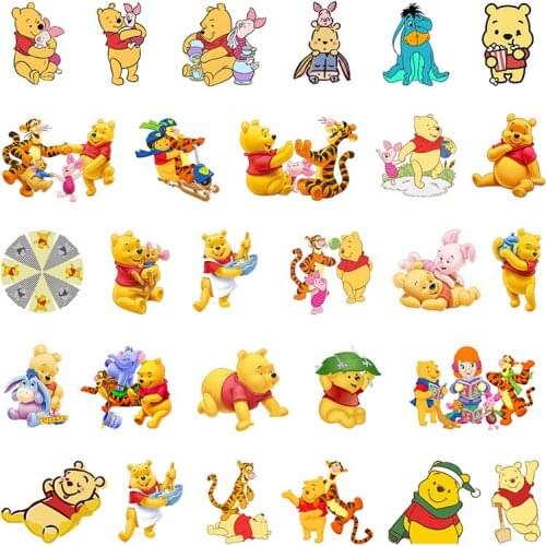 Disney Winnie The Pooh Jumping Tiger And Piglet Picture Resin Acrylic Epoxy Earrings Fashion Creative DIY Earrings Accessories