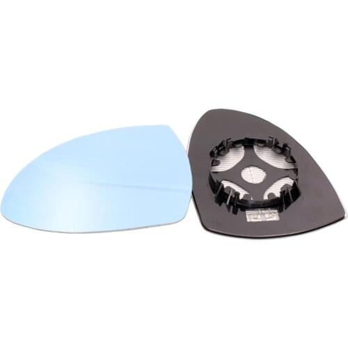 Wide View Auto Dimming Rear View Mirror Blue Heated Side Mirror Glass with LED Turn Indicator for Mustang T70