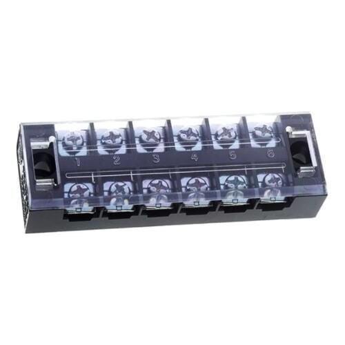 TB2506 TB-2506 Fixed Barrier 25A 6 Pole Terminal Block 82.5 mm