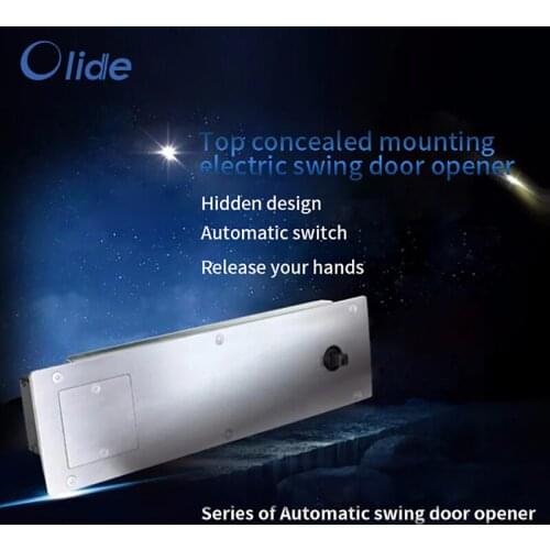 Top Concealed Mounting Stainless Steel Electric Swing Door Opener For Both Framed Door and Frameless Glass Door