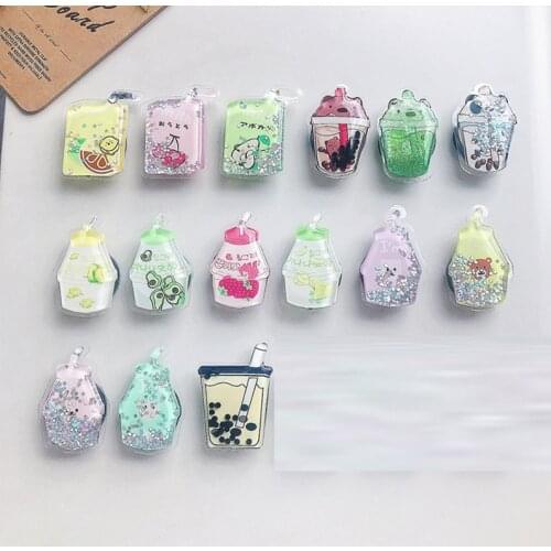 Universal Cute Cartoon Avocado Quicksand Foldable Mobile Phone Finger Ring Bracket Handle Air Bag Bracket Accessories For Iphone