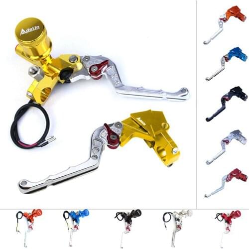 Line Clutch Master Cylinder Brake Universal CNC Universal 22mm Moto Fluid Reservoir Set for Honda Suzuki Kawasaki Yamaha Disc