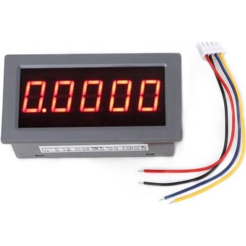 YB5145BI Isolated DC8-18V DC50A Full Seal Four Half Ammeter LED Digital Ammeter Height 0.56 inch
