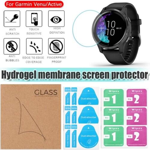 3pcs Clear Protective Film Guard Soft Full Screen Protector Cover for Garmin Venu/Active Smart Watch screen protector film