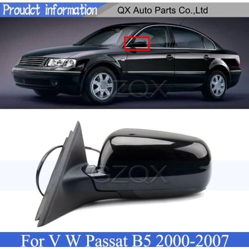 CAPQX 1 pcs 5 wire Outside Door Rearview Mirror Assembly For V W Passat B5 2000-2007 Rear Veiw Mirror Side Mirror