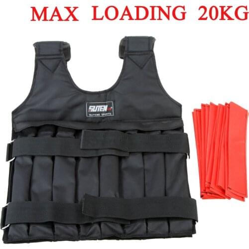 20/50 Kg Loading Weight Vest For Boxing Weight Training Workout Fitness Gym Equipment Adjustable Waistcoat Jacket Sand Clothing