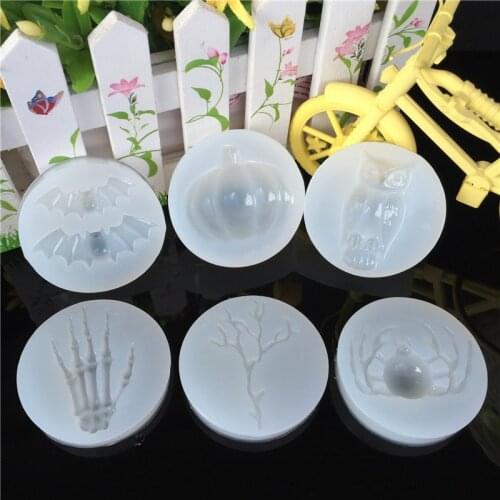 1pcs Halloween Liquid silicone mold DIY resin jewelry pendant necklace pendant mold resin molds for jewelry