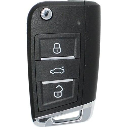 10PCS/LOT VVDI Xhorse Universal Wire Flip Remote Key MQB Style 3 Buttons XKMQB1EN