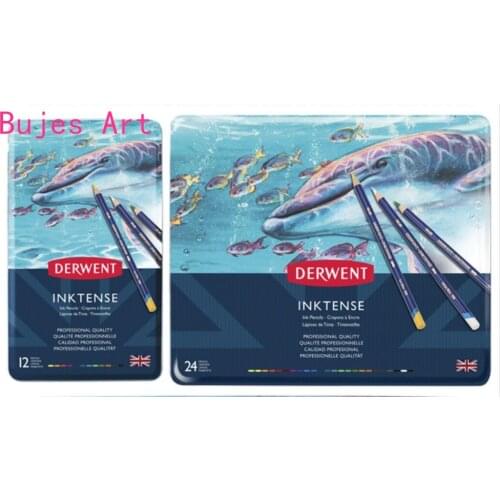 12/24/36/48/72 color pencil UK Derwent Ink Tense water color Artist drawing pencil water soluble pencil school art supplies