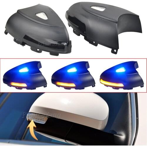 2x Flashing Water Rearview LED Dynamic Side Mirror Indicator Blinker Sequential Light Lamp For VW Tiguan MK1 2008 2009 2010-2016