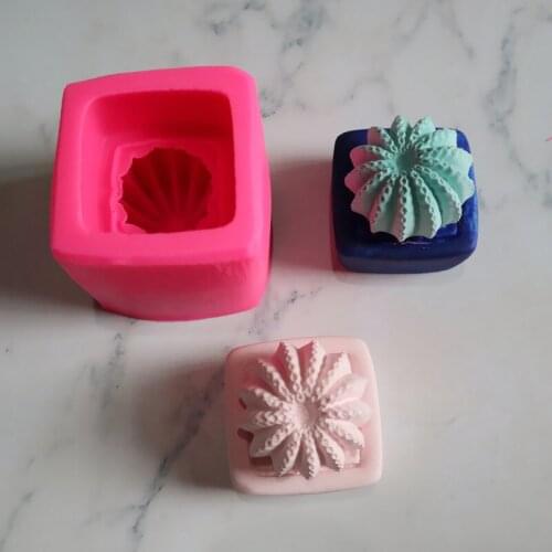 3D Cactus Silicone Mold DIY Candle Aromatherapy Decorating Moulds Cement Plaster Mold Handmade Soap Crafts Home Decor