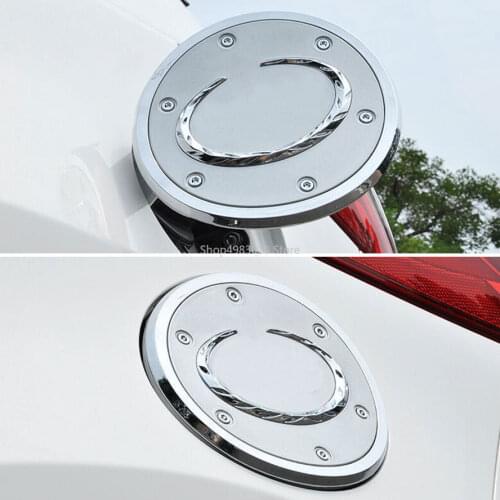 ABS Chrome Car Exterior Fuel Gas Oil Tank Tan Box Cap Trim Cover Fit For Mazda Cx-5 2012 2013 2014 2015 Car Styling Accessories