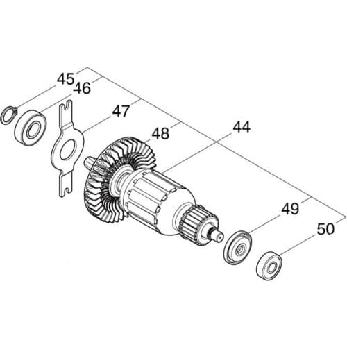 AC220-240V MAKITA 518193-4 Rotor Motor Armature for JR3061 Rotor