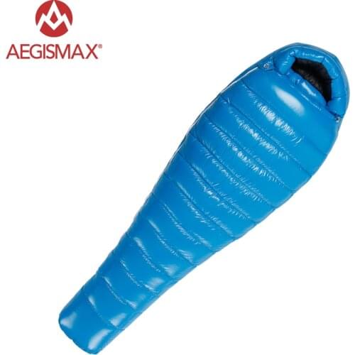 AEGISMAX G1-G5 Mummy Camping Sleeping Bags White Goose Down Cold Winter Ultralight FP800 emergency sleeping bag sleeping bag pad