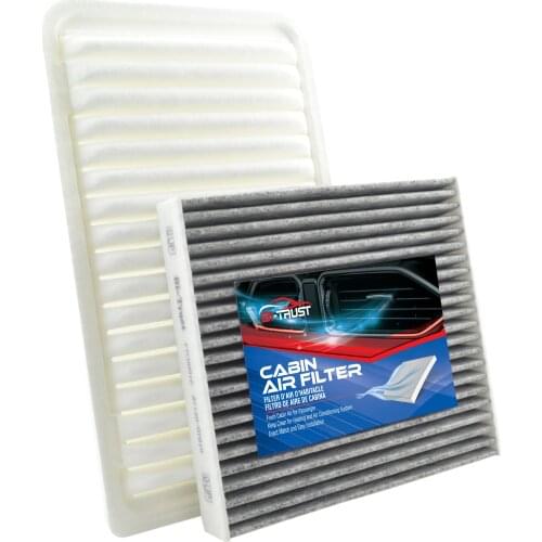 Bi-Trust Engine & Cabin Air Filter Active Carbon for 2007-2011 Toyota Camry/2009-2013 Toyota Highlander