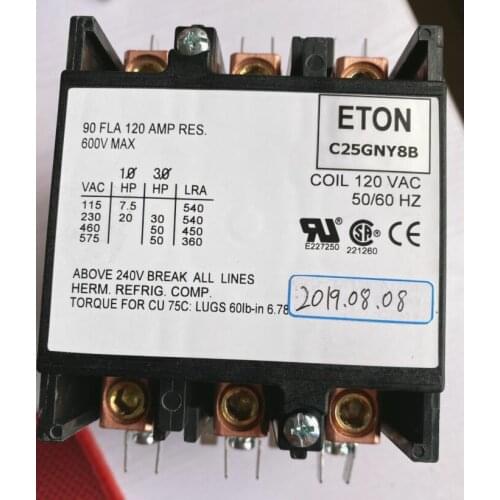 C25GNY8 C25GNY8B Plasma contactor AC120V 90A coil 50/60Hz