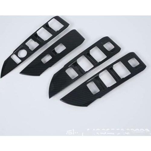 For Acura TLX 2018 Car Window Lift Control Armrest Panel Trim Cover ABS Car Styling Moldings Decoration Auto Accessories