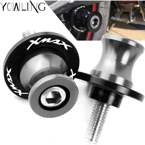 For YAMAHA X MAX XMAX 125 200 250 300 400 X-MAX all years Motorcycle accessories Swingarm Spools slider M6 stand screws 6MM