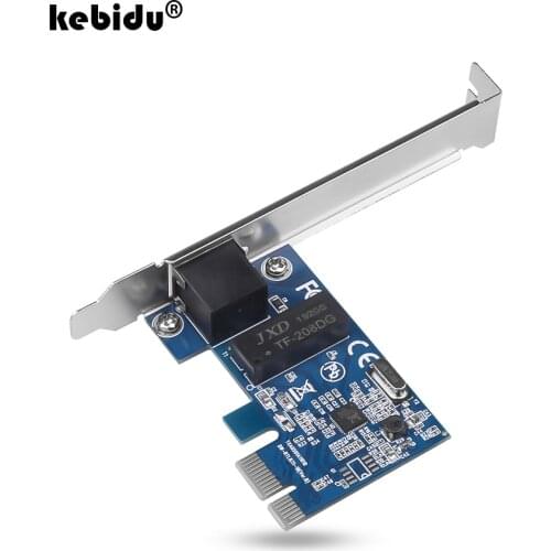 Kebidu Ethernet PCI Express Network Card Controller 10/100/1000Mbps PCI-E RJ45 Lan Adapter Converter for Desktop PC 1000 Gigabit