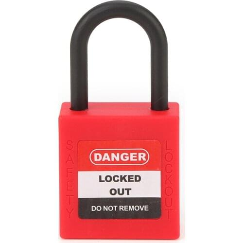 Lockey Mini 25mm*Dia. 4mm Plastic Shackle Safety Padlock Pad lock out PS25P